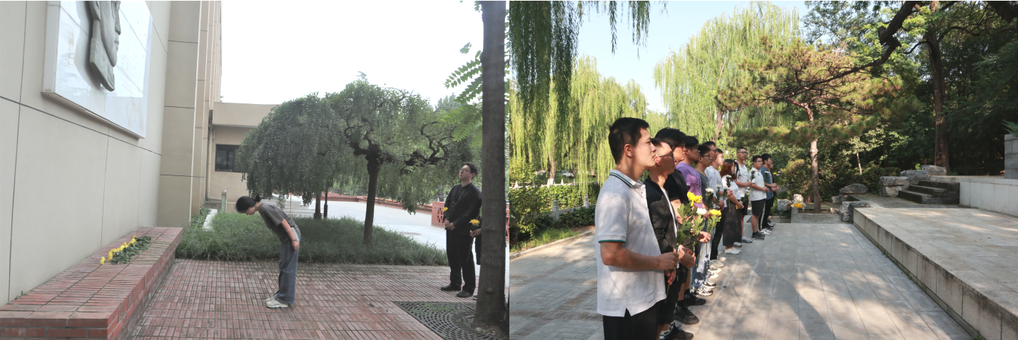 20230918-开云线上(中国)网页版博士生讲师团举行纪念“九·一八”事变现场宣讲活动-校研团-同学们为英烈献花.png