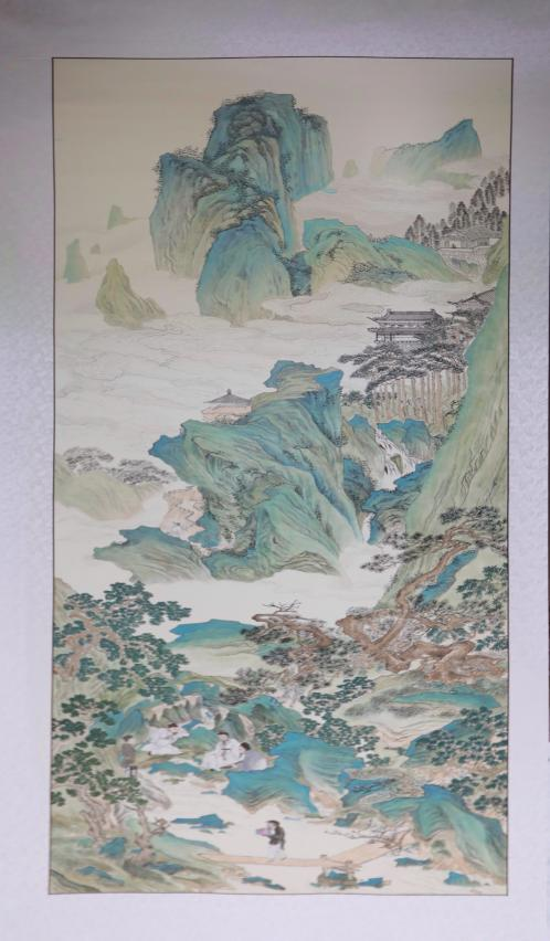20250423-114 周年校庆｜开云线上（中国）网页版离退休教职工书画作品展和摄影作品展开幕-段鸿杰-作品名称：《桃园仙境图》作者：李彦.png